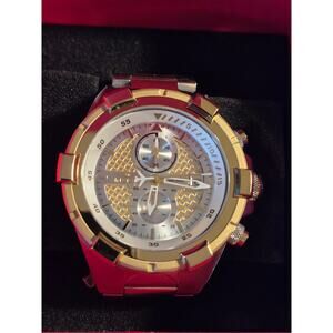 Invicta Aviator Falcon Men's Watch 50.5mm Two Tone Stainless Steel Band